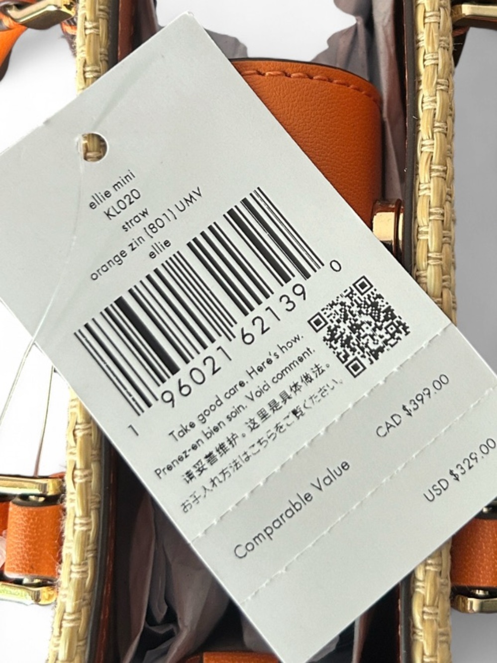 🆕♠️ Kate Spade Ellie Mini Tote Crossbody Orange Zin NWT - Picture 13 of 16